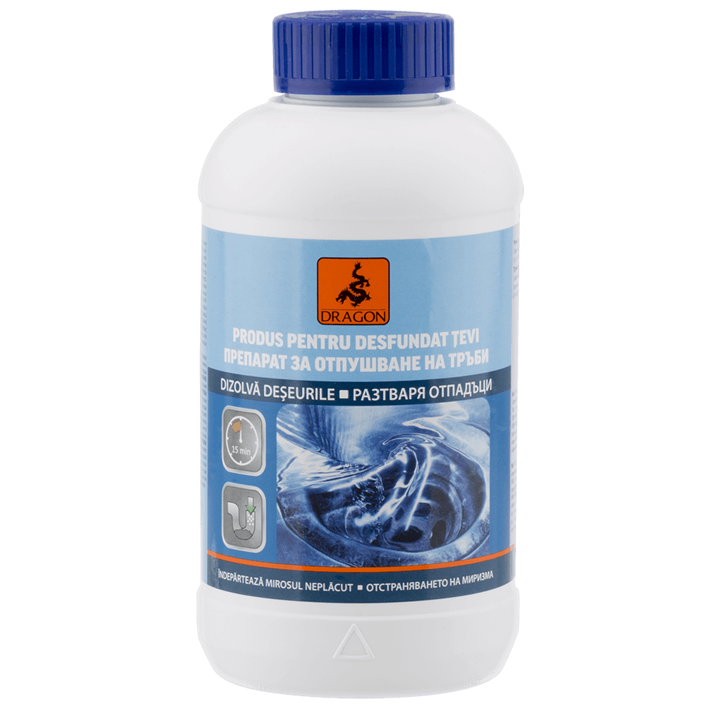 Granule pentru desfundarea tevilor Dragon, fara miros, 450 g