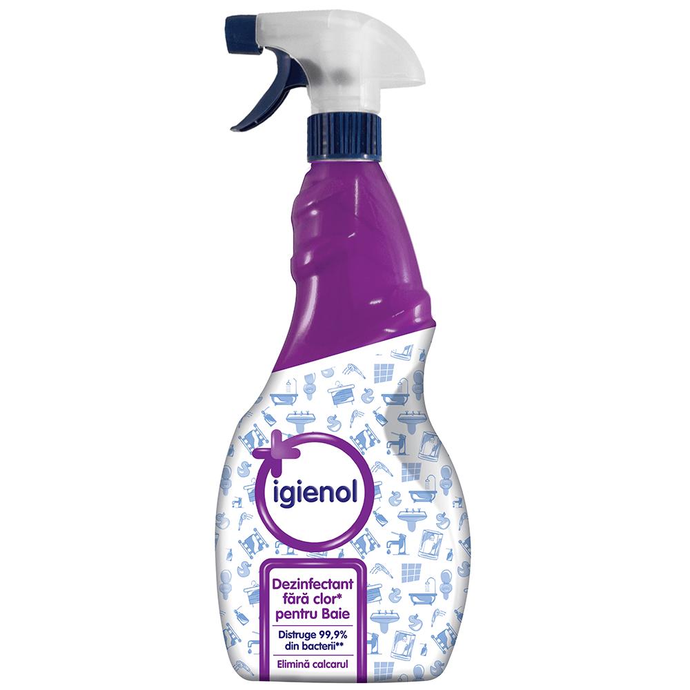 Dezinfectant antibacterian pentru baie, Igienol, fara clor, 750 ml