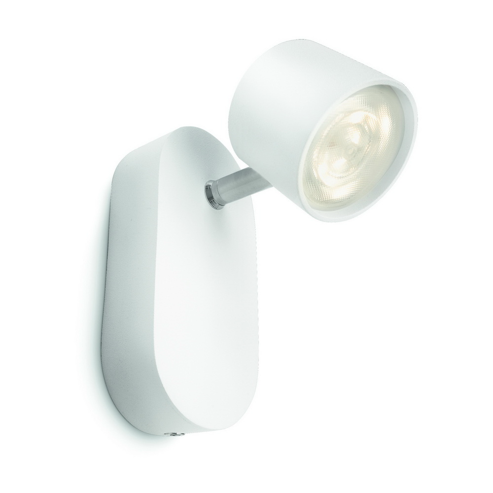 Spot led Philips Star ,170 lm, aluminiu, alb