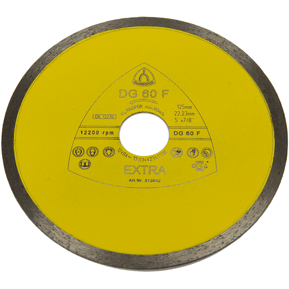 Disc diamantat pentru gresie Klingspor 125 X 22.3 mm