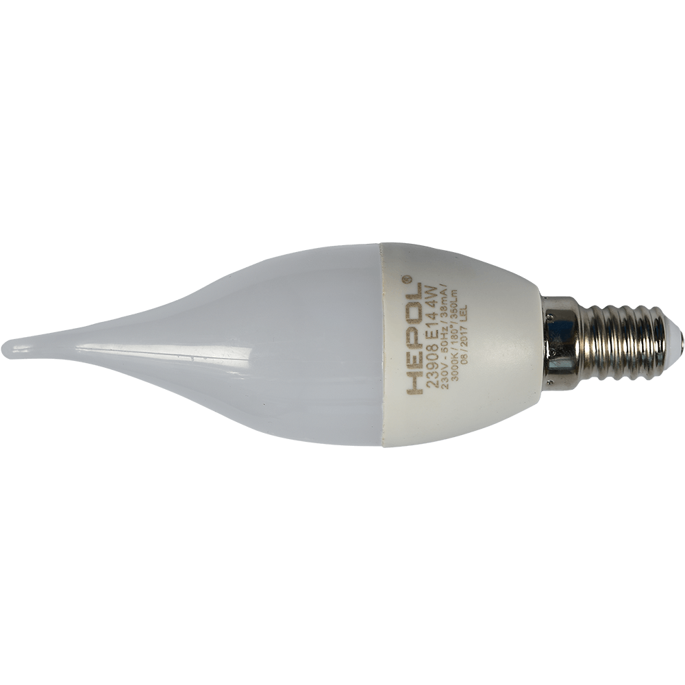Bec Led Lumanare Fantezie E14 4W Hepol Lumina Calda