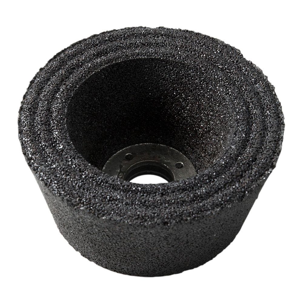 Oala de slefuit conica pentru piatra Bosch, 110 mm, granulatie 24