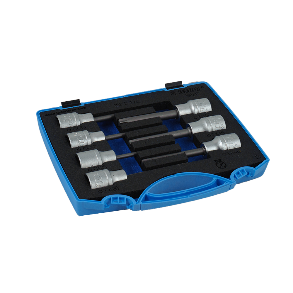 Trusa de capete chei tubulare Unior TX 1/2 – 192/17, 7 piese