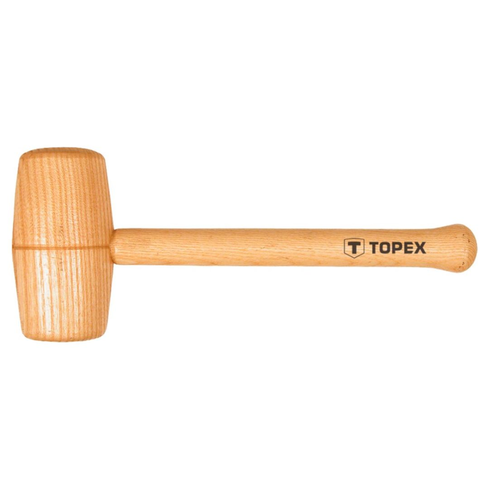 Ciocan cu varf rotund si maner Topex, lemn, 500 g