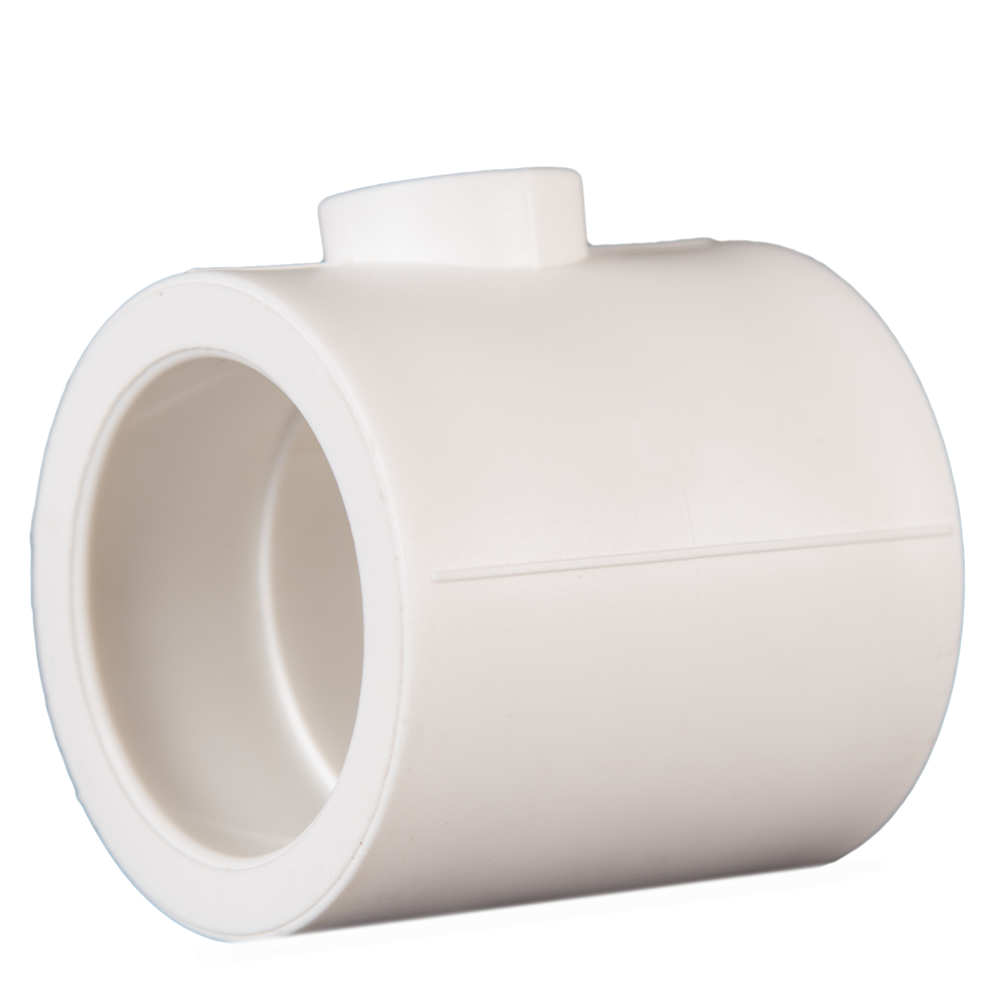 Teu redus PPR 63 mm Supratherm, 25 x 63 mm, filet interior, alb