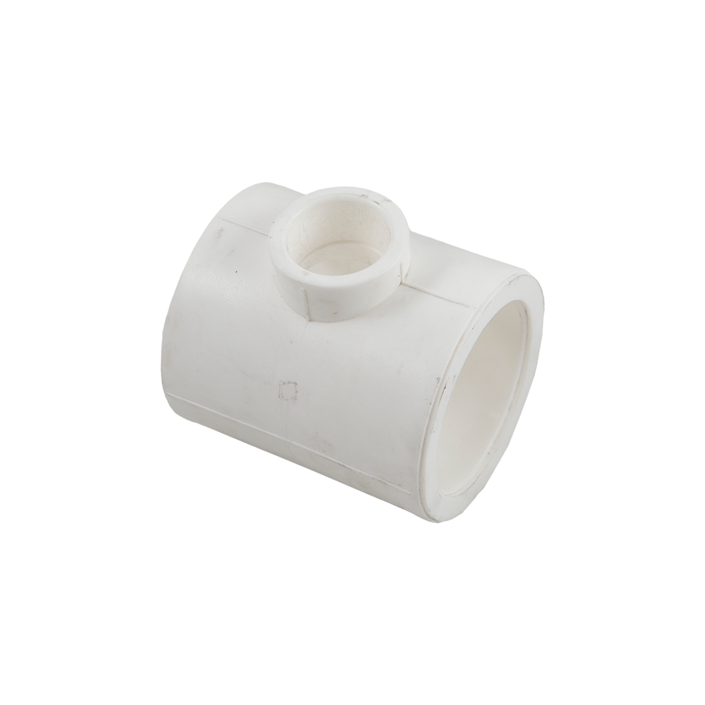 Teu redus PPR 63 mm Supratherm, 32 x 63 mm, filet interior, alb