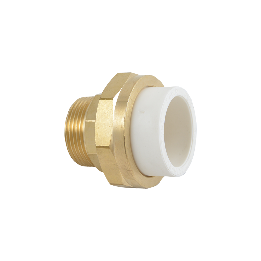 Racord olandez alama Supretherm, filet exterior, PPR, alb, 40 mm x 1 1/4 inch