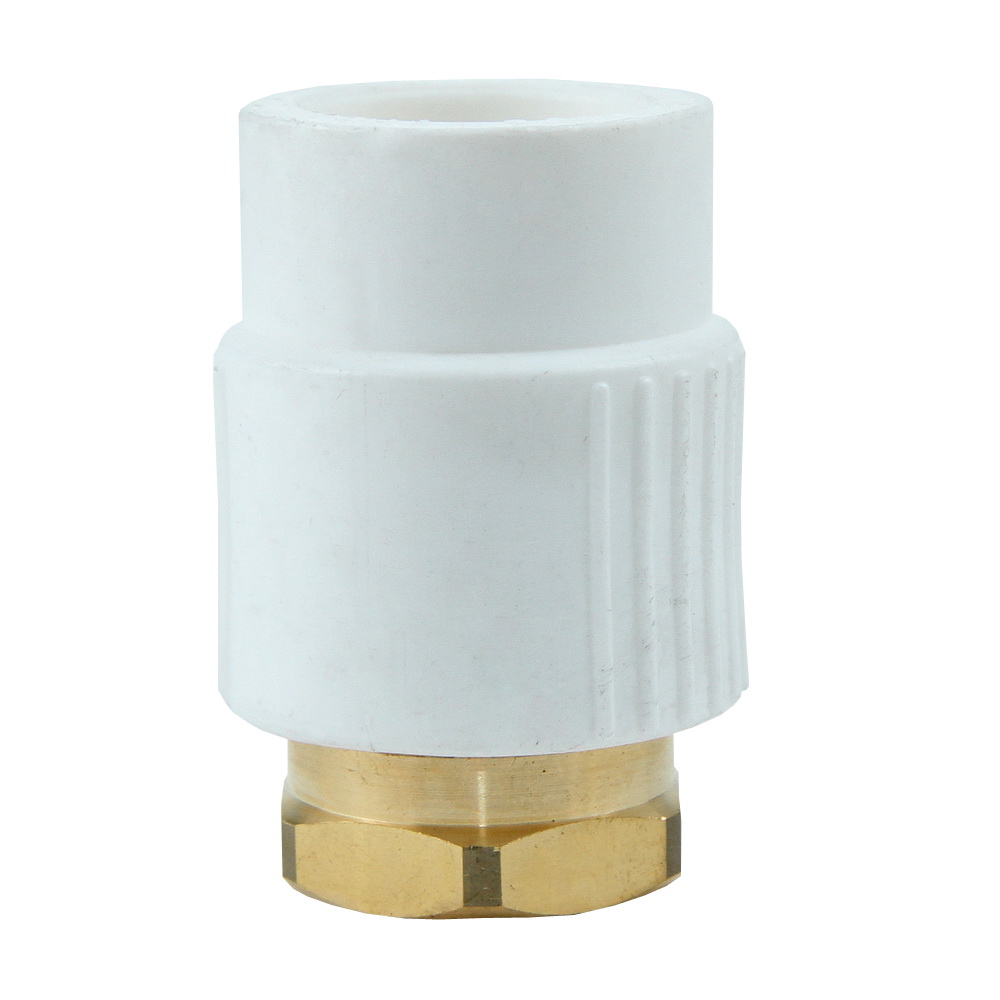 Racord semiolandez alama Supratherm, filet interior, PPR, alb, 25 mm x 3/4 inch