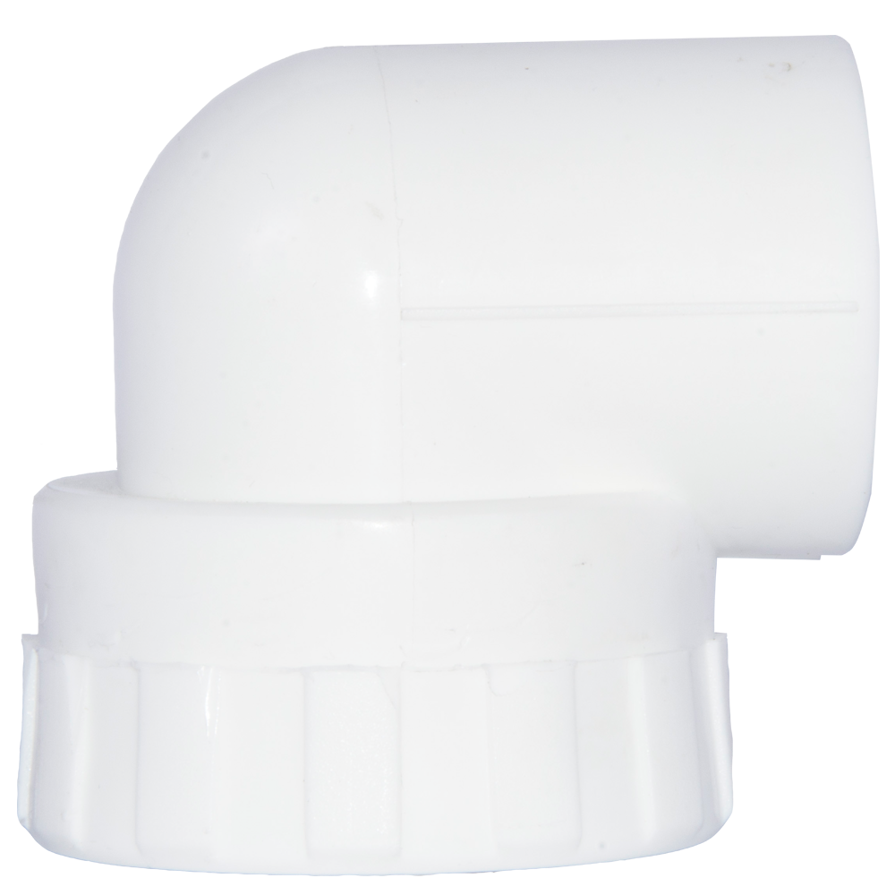 Cot PPR 90° Supratherm, filet interior, 32 mm x 1, alb