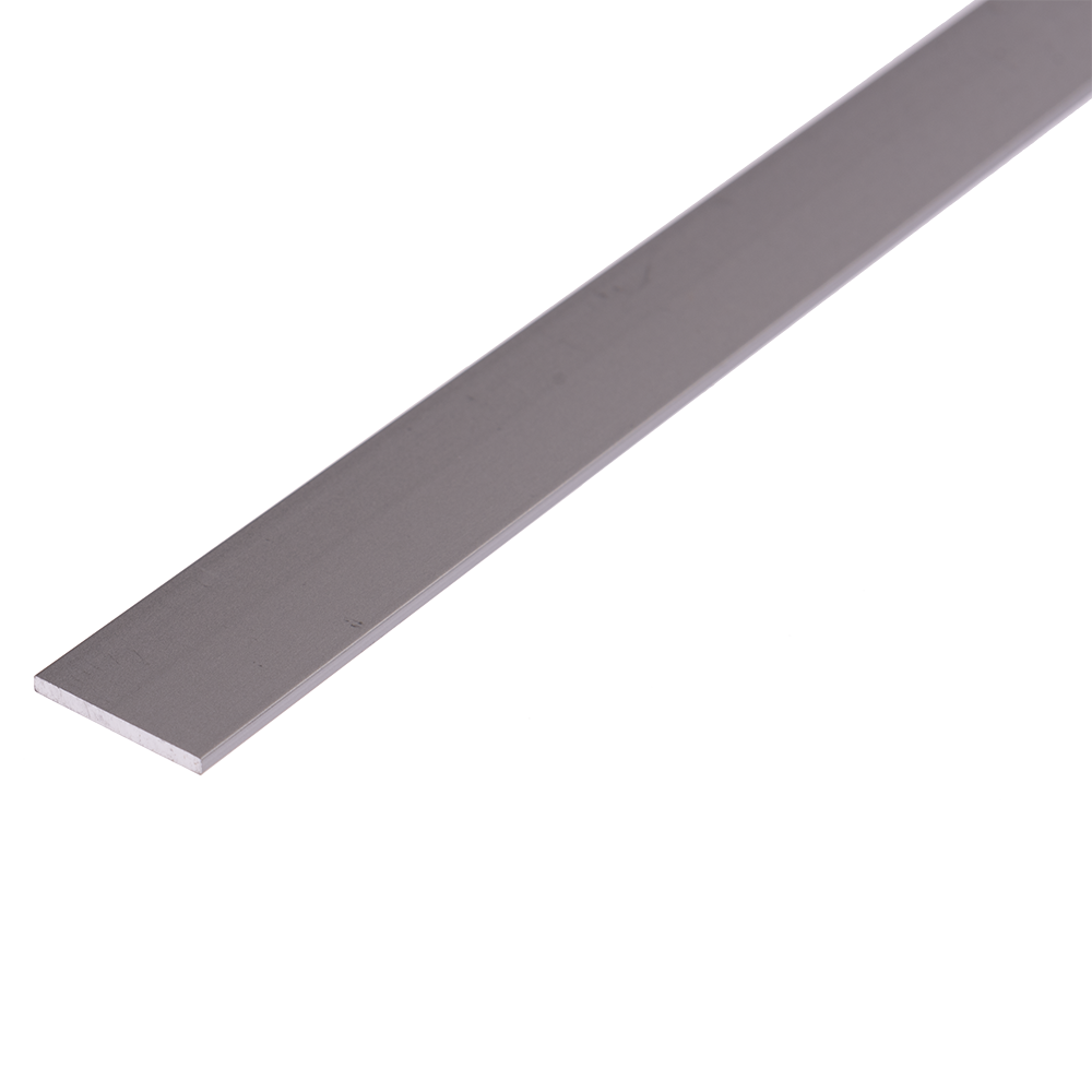 Bara plata, aluminiu eloxat, 20 x 2 mm x 2 m