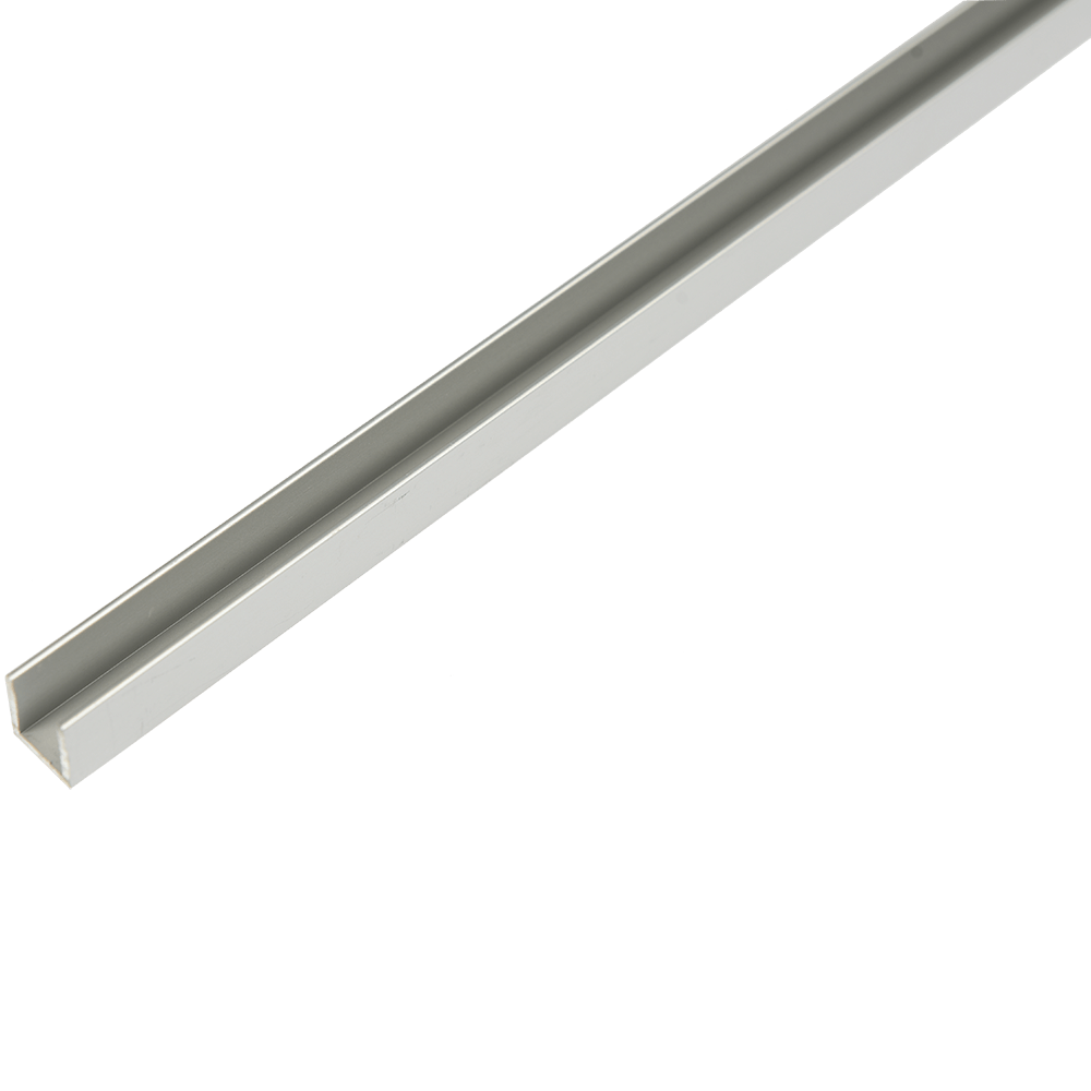 Profil din aluminiu tip U, 12 x 13,5 x 1,3 mm, 1 m