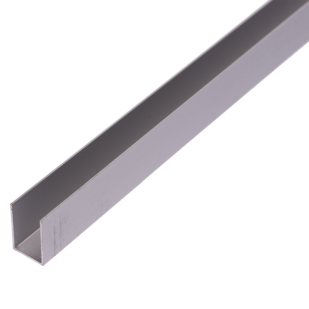 Profil din aluminiu tip U, 12 x 18 x 0,7 mm , 1 m