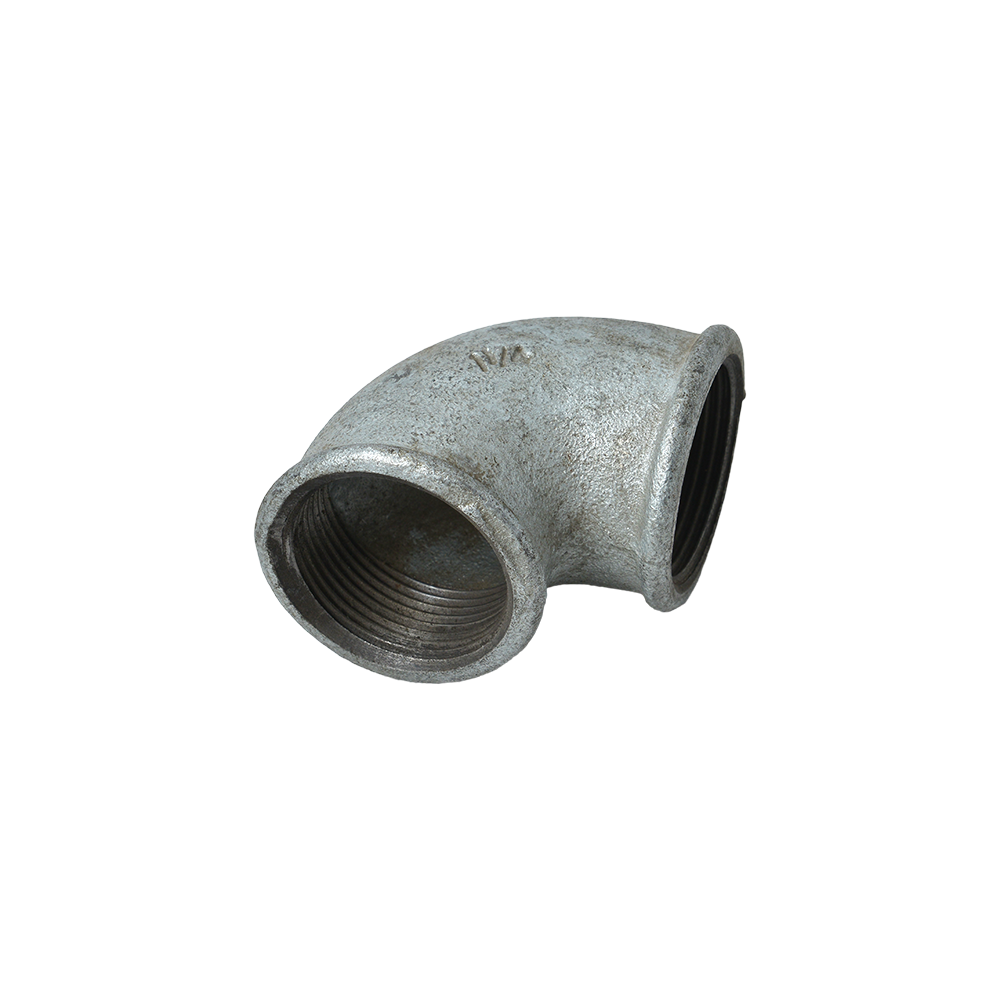 Cot fonta zincata nr 2, FI x FI, 1 1/4 inch, 90 grade