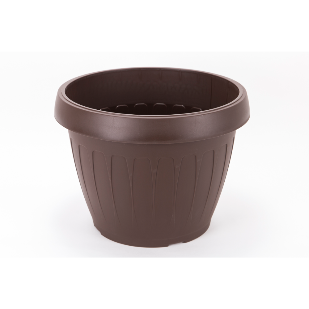 Ghiveci Harplast Dalia, plastic, maro, 500 mm