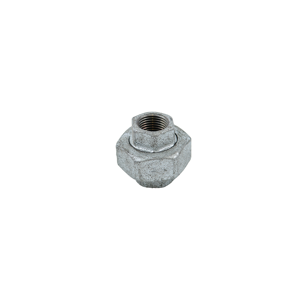 Racord olandez drept zincat, FI x FI, 1/2 inch