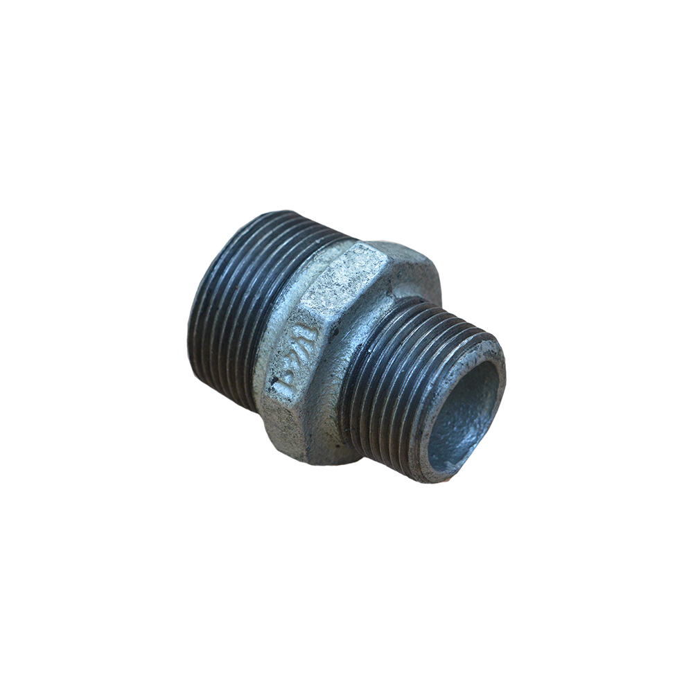 Niplu redus, fonta, zincat, 2 inch x 1 1/2 inch