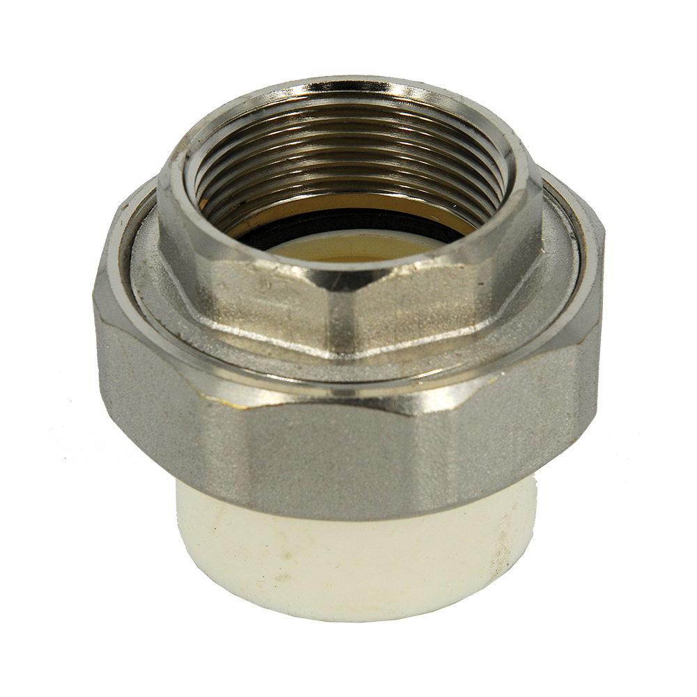Racord olandez alama Vesbo, filet interior, PPR, alb, 40 mm x 1 1/4 inch