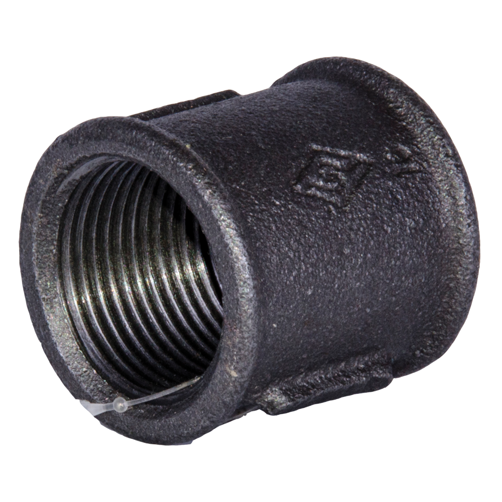 Mufa, filet interior-interior, fonta neagra, 2 inch