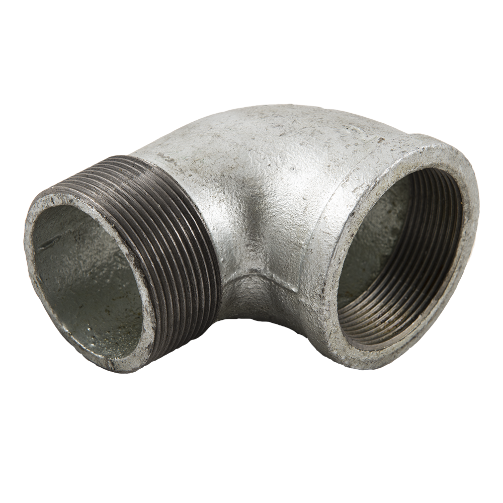 Cot zincat nr 1, FI x FE, 2 inch, 90 grade