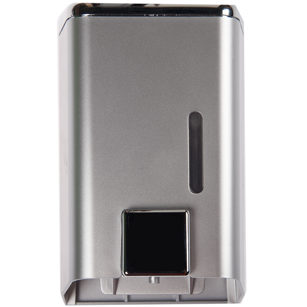 Dozator sapun lichid metalic Bisk, finisaj cromat, 15,7 x 8,5 x 9,8 cm