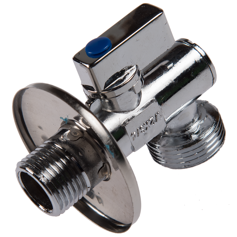 Robinet coltar cu filtru, zamac, cromat, 1/2 “ x 3/4