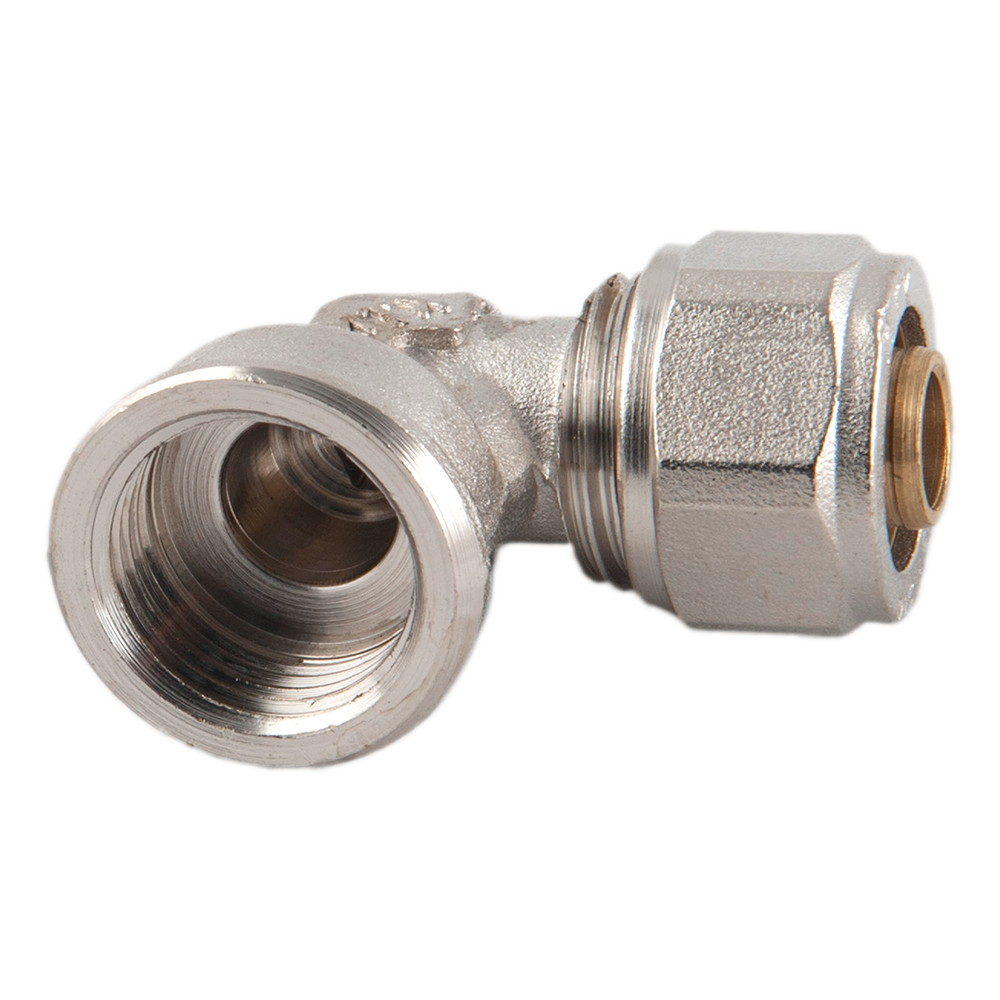 Cot pentru teava multistrat, alama, filet interior, 16 mm x 1/2 inch, pentru instalatii sanitare