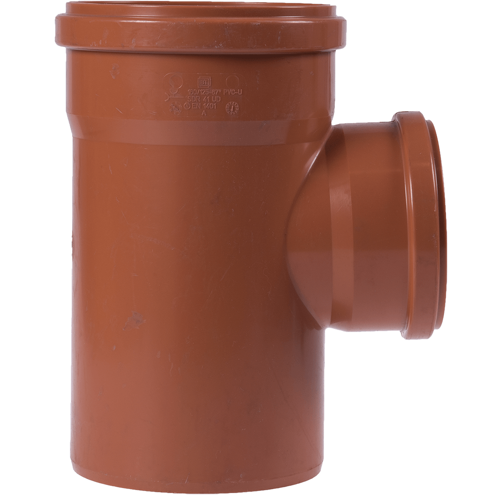Ramificatie canalizare exterioara PVC Valrom, 87 grade, diametru 160 / 125 mm