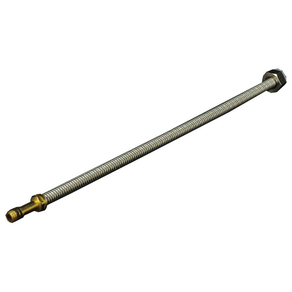 Racord baterie Crimel, inox gofrat, argintiu, 1/4, 60 cm