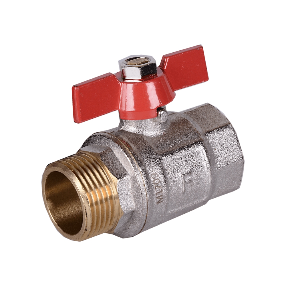 Robinet cu sfera si maner fluture Ferro KM31, FM 1‘’