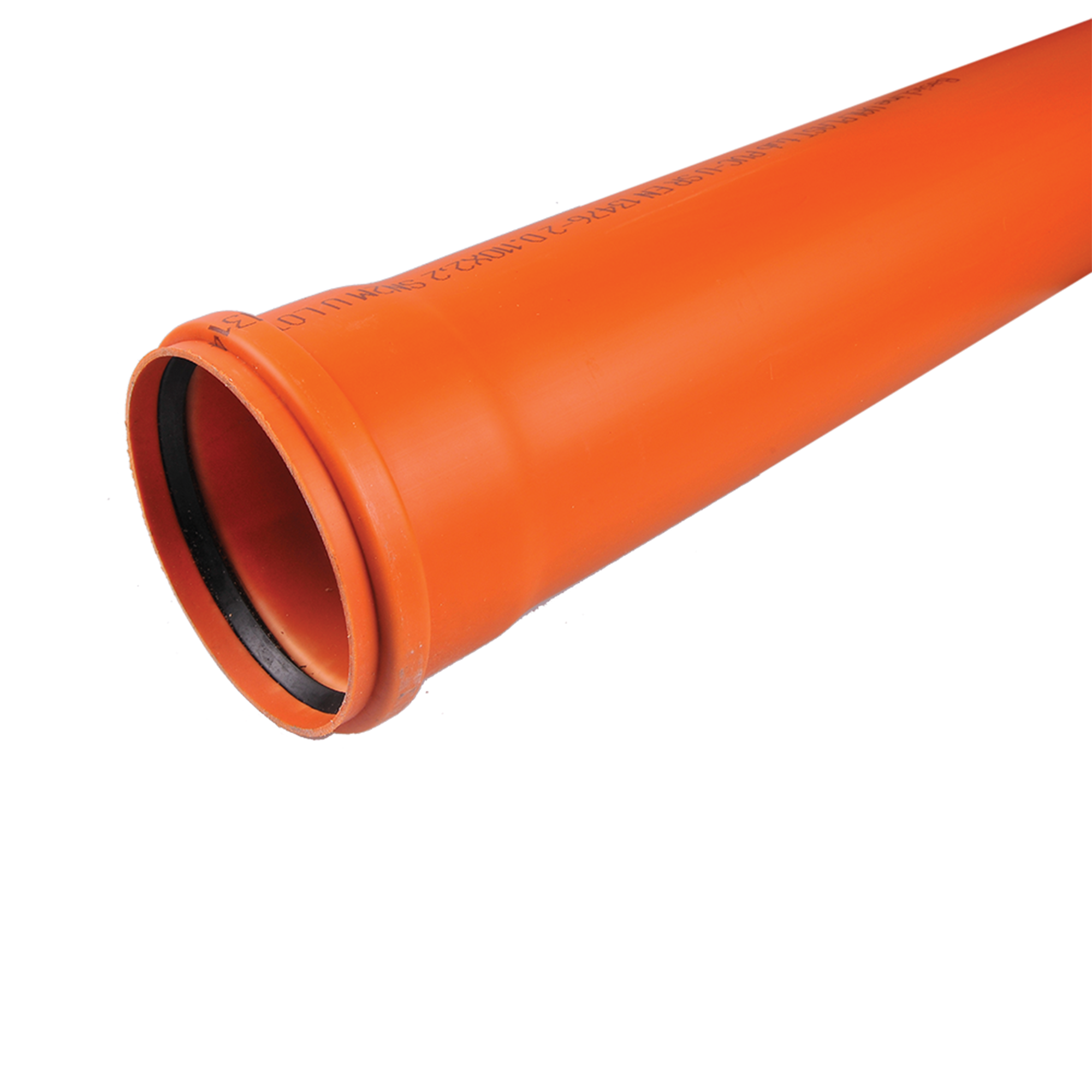 Teava PVC SN2 Valrom, canalizare exterioara, cu mufa si garnitura, diametru 125 mm, 3 m