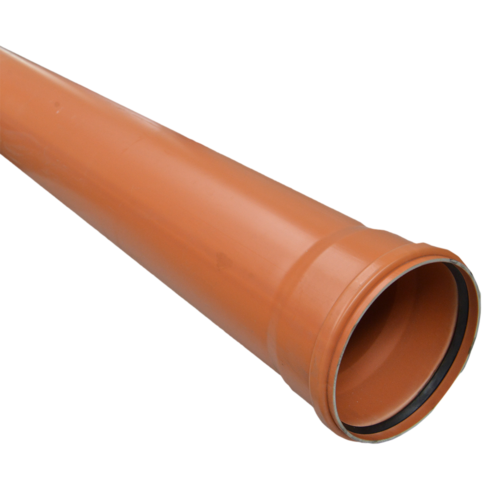 Teava PVC SN2 Valrom, canalizare exterioara, cu mufa si garnitura, diametru 160 mm, 3 m