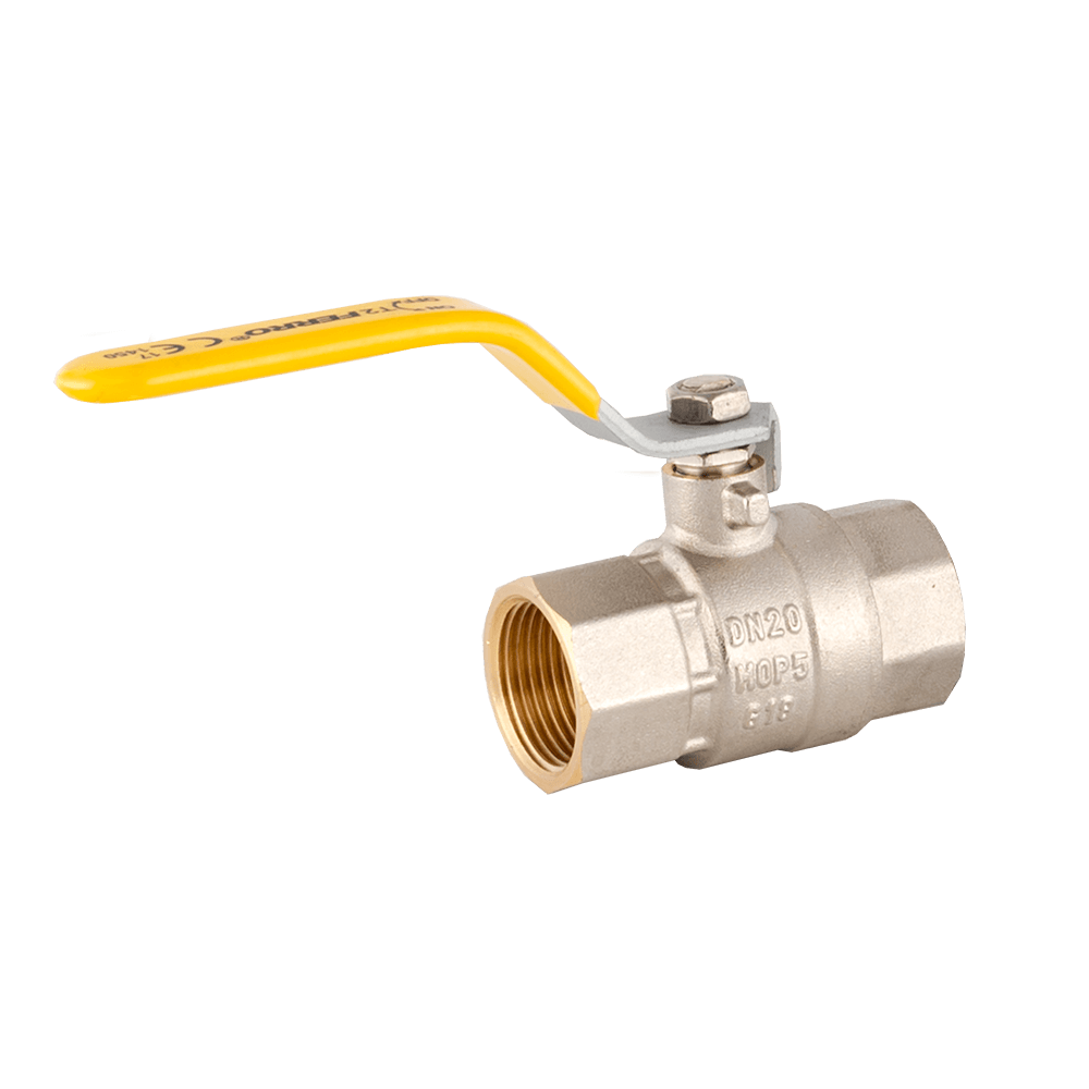 Robinet pentru gaz Ferro KGS2, alama, 3/4