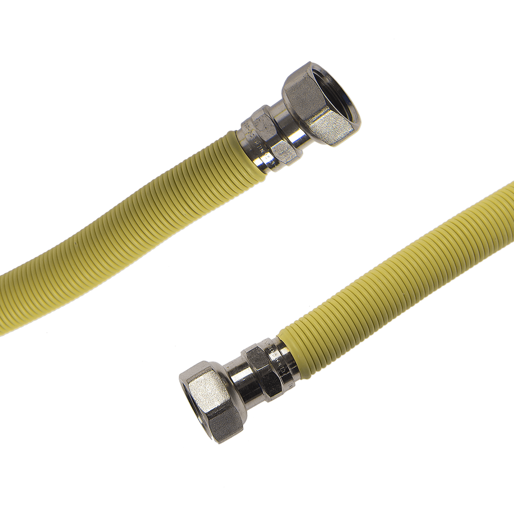Racord extensibil gaz, din otel inoxidabil, crom, 1/2'' FI-FI, lungimea 50-100 cm