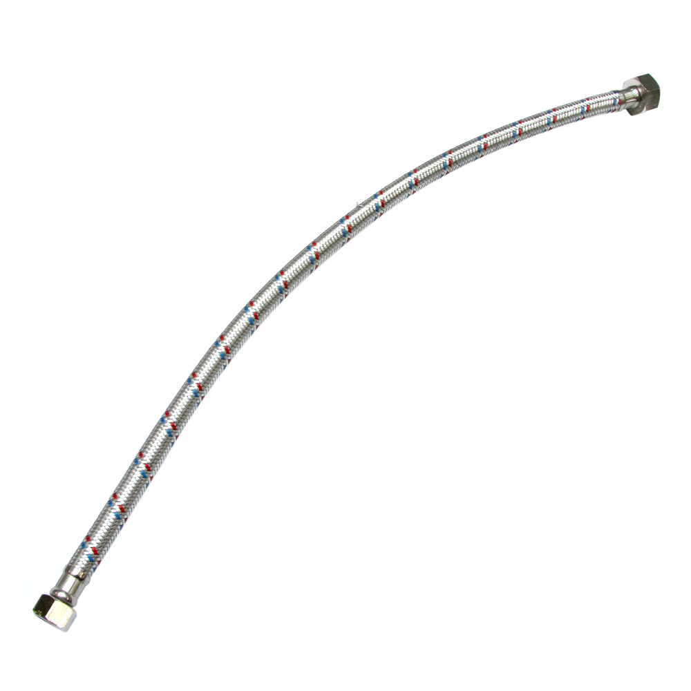 Racord Crimel, otel inoxidabil, argintiu, flexibil, 1/2 x 3/8, 500 mm
