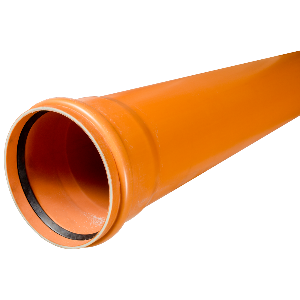 Teava PVC SN4 Valrom, canalizare exterioara, cu mufa si garnitura, diametru 160 mm, 4 m