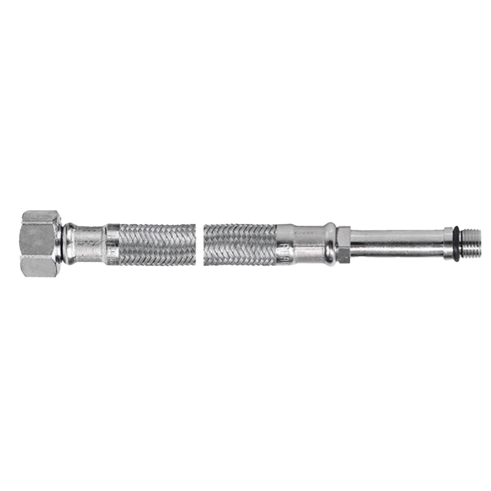 Racord flexibil cu capat lung Ferro WBS26 1/2”xM10x1, otel inoxidabil, 60 cm