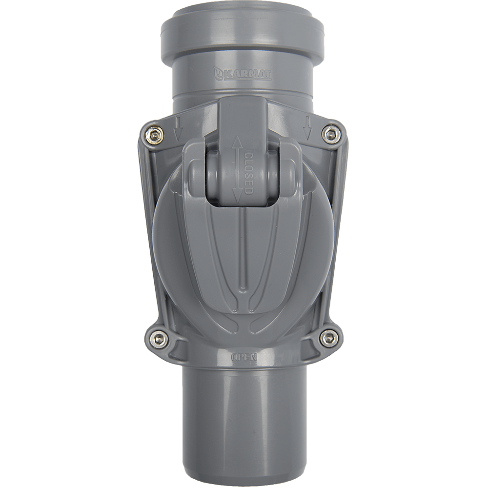 Clapeta antiretur canalizare exterioara Valrom, PVC, Ø 50 mm