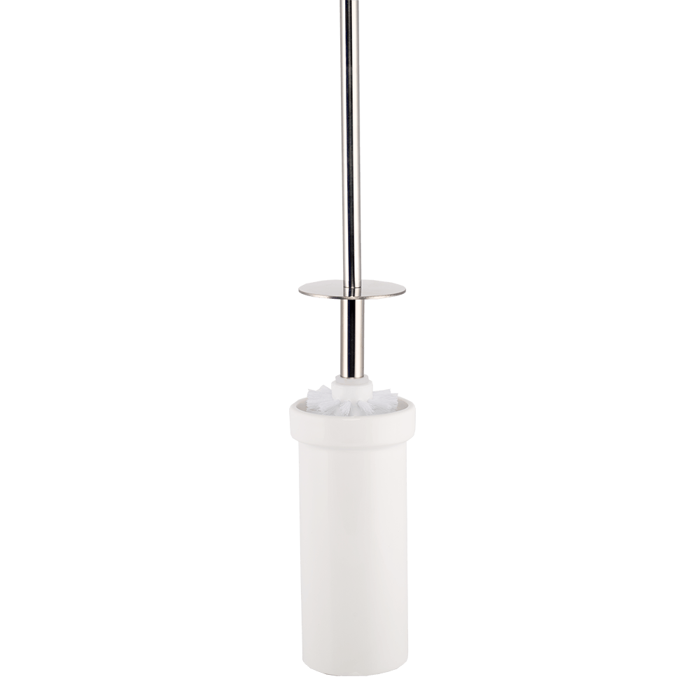 Perie WC Romtatay Martins, ceramica, alb, 10 x 10 x 45 cm