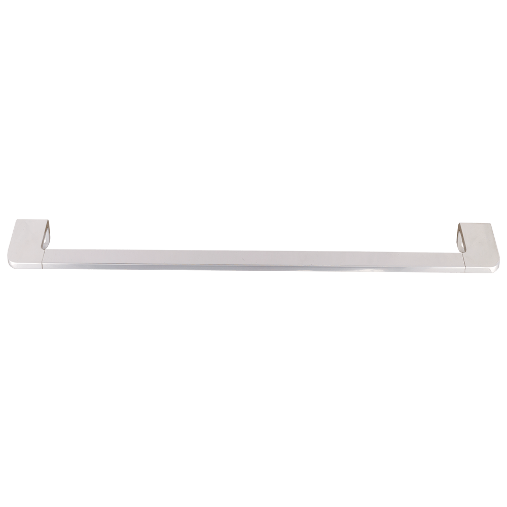 Bara pentru prosop baie mare Romtatay Flat, metal, argintiu, cromat, 7 x 3 x 60 cm
