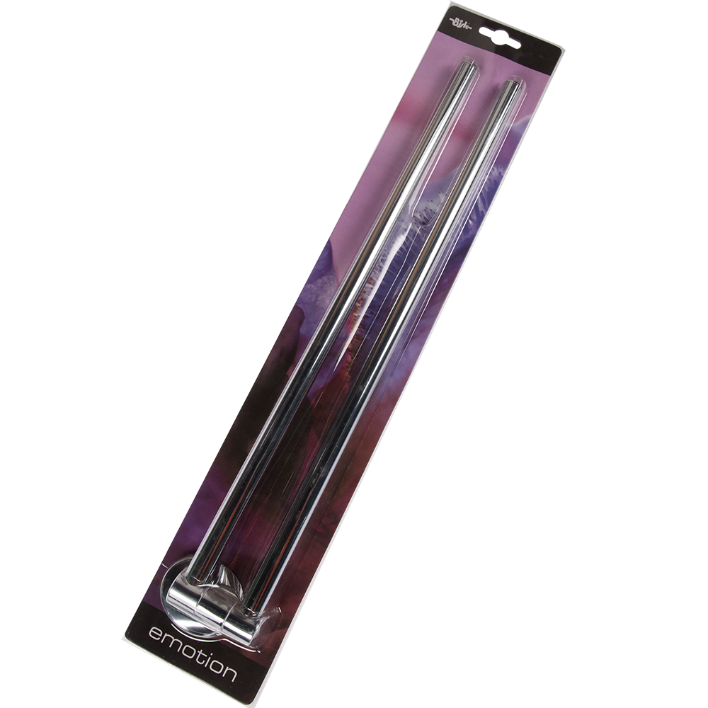 Suport dublu pt prosop Bisk Emotion, metal, 50 x 480 x 75 mm