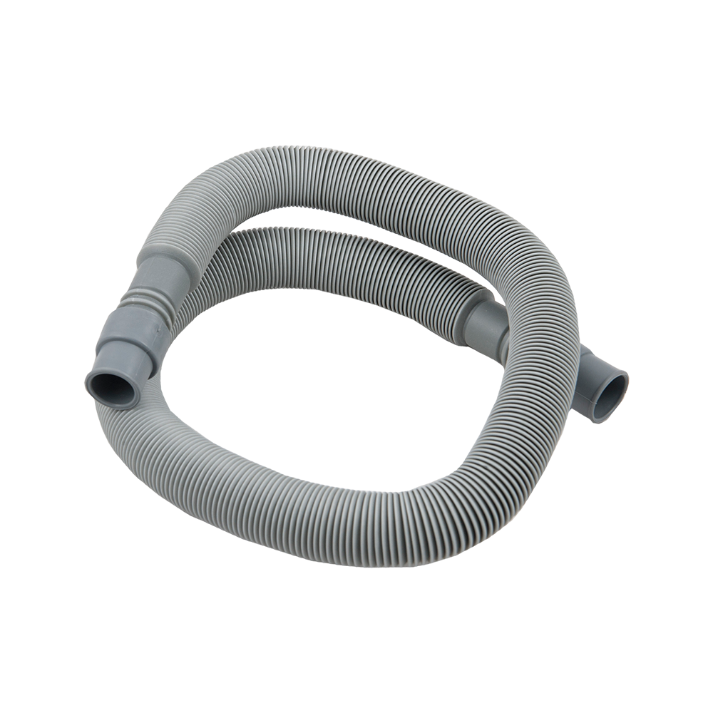 Furtun extensibil evacuare masina spalat, plastic, gri, 0,7 - 2.7 m