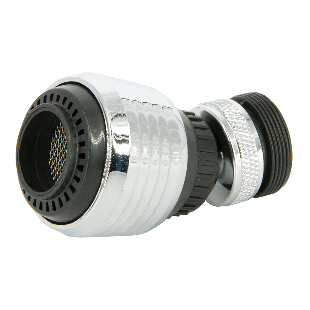 Perlator Italia, 2 jeturi, PVC, alb/crom, 50 x 35 mm