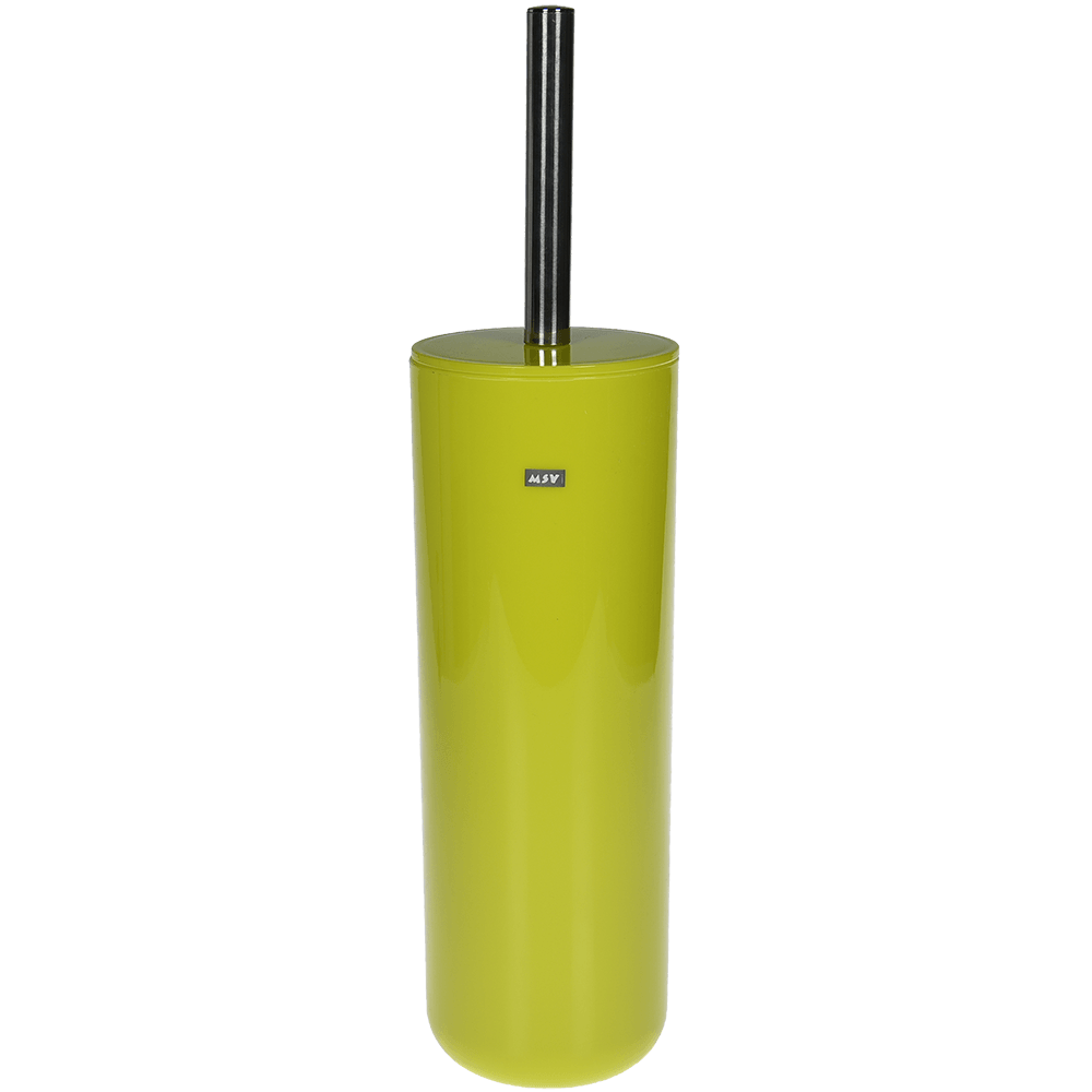Perie WC MSV Inagua, plastic, verde, 9.3 x 35.5 cm