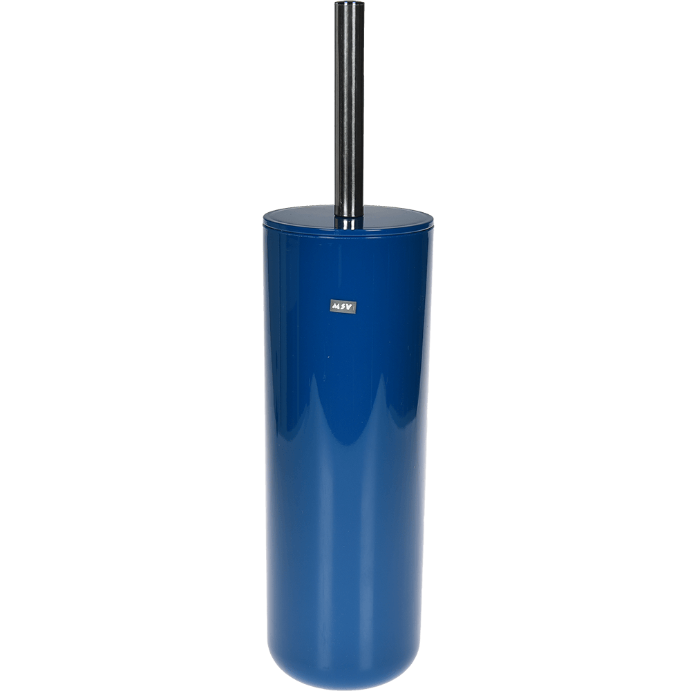 Perie WC MSV Inagua, plastic, albastru, 9.3 x 35.5 cm