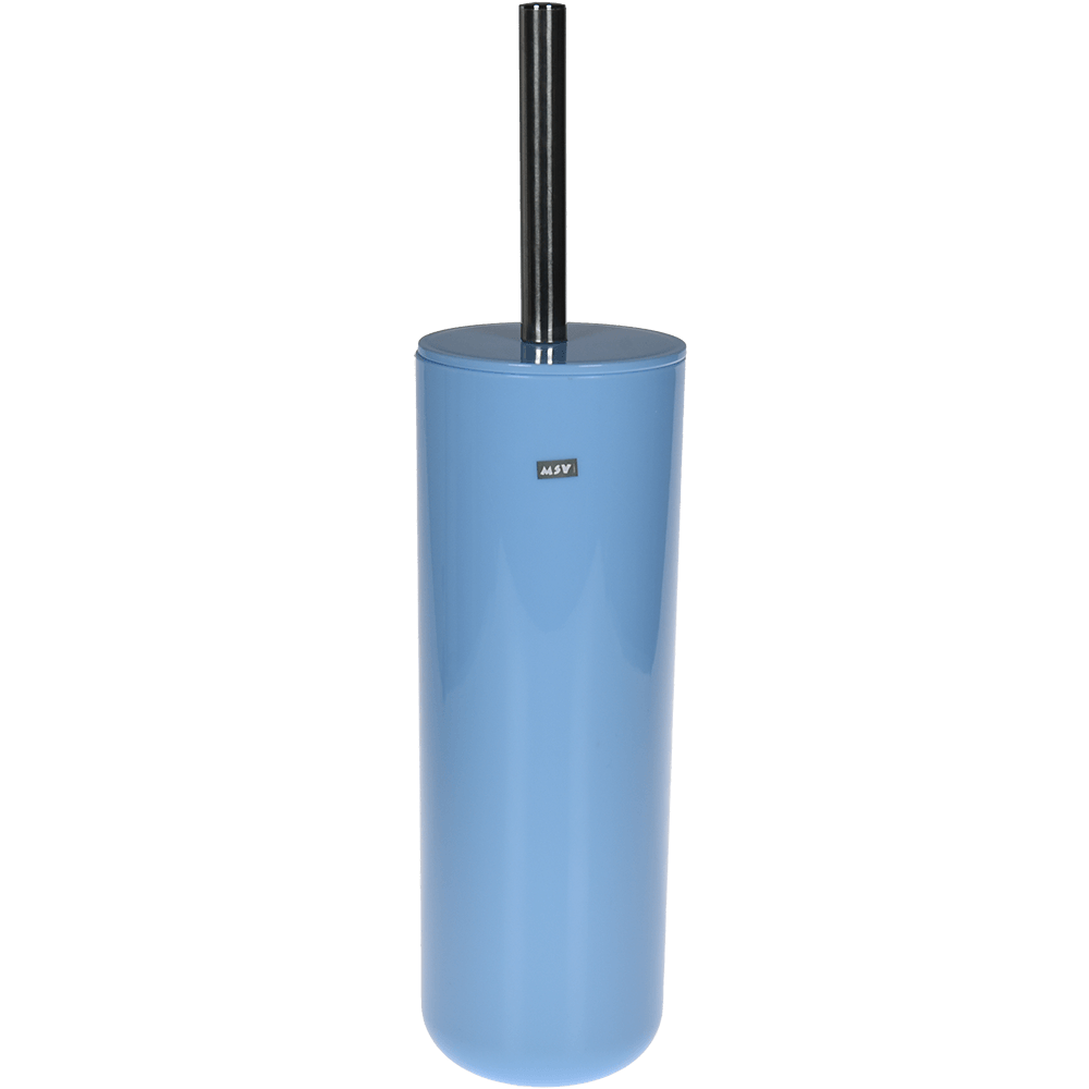 Perie WC MSV Inagua, plastic, bleu, 9.3 x 35.5 cm