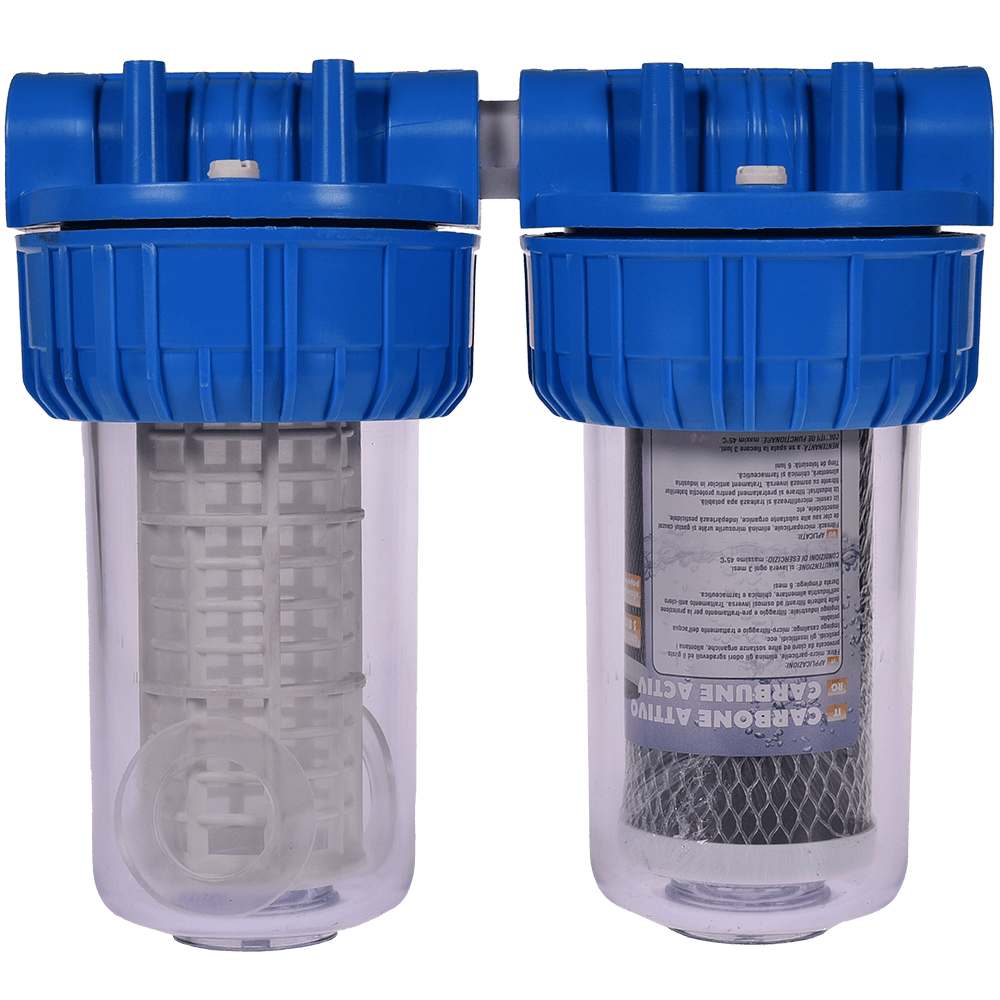 Filtru de apa, carbune activ + sita, 7 cu 1/2 in linie