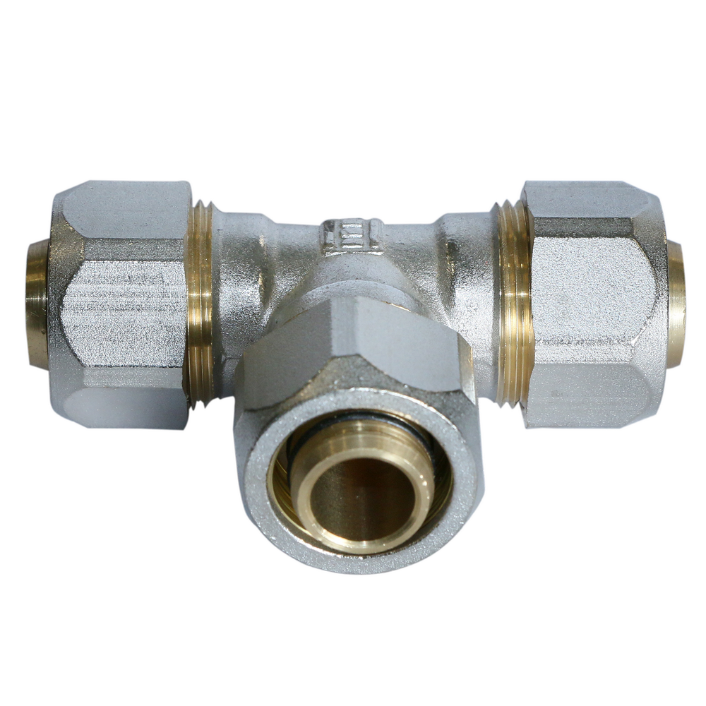 Teu egal pentru teava multistrat, alama,  20 x 20 x 20 mm
