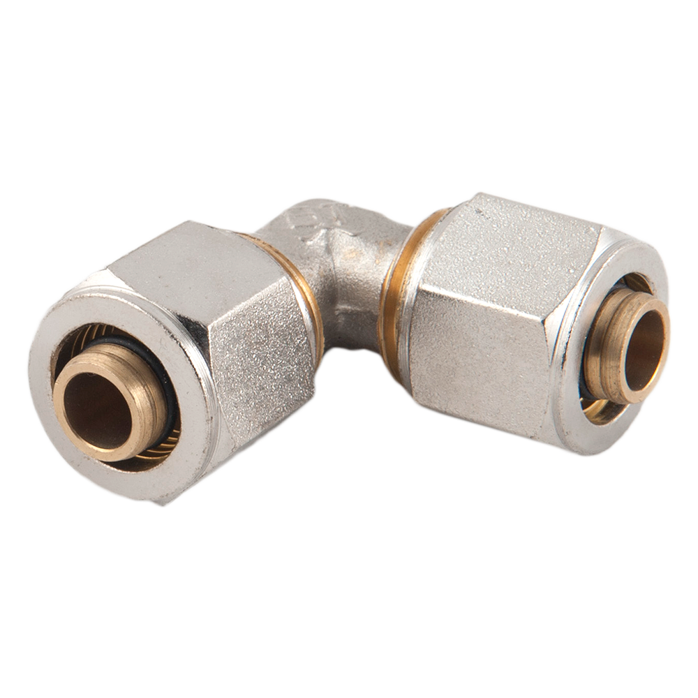 Cot egal pentru teava multistrat, alama, diametru 16 mm, 16 x 16 mm