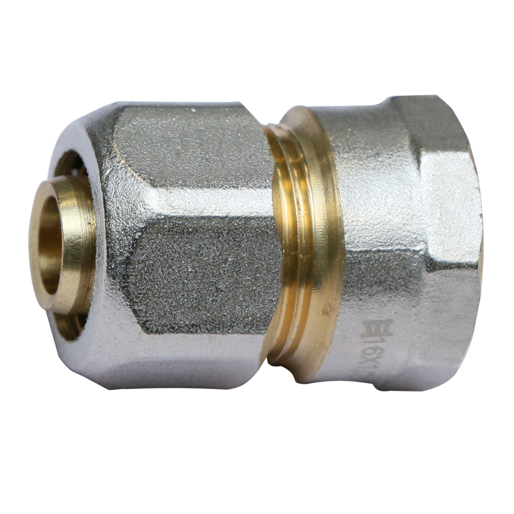 Racord pentru teava multistrat, alama, filet interior, 16 mm x 1/2 inch FI