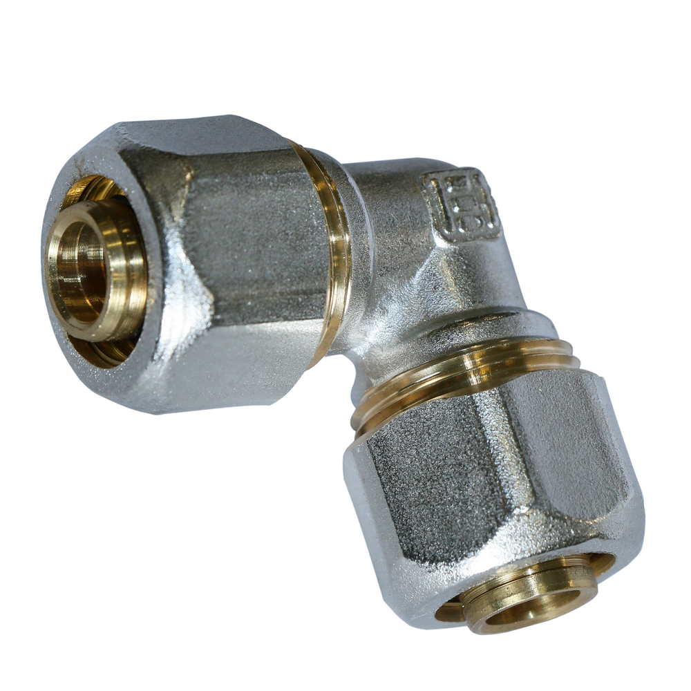 Cot egal pentru teava multistrat, alama, 16 x 16 mm